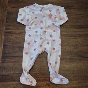 Pekkle Girls Pink Star Sleeper Size 9M